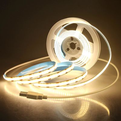 تغییر رنگ 32.8FT LED Cob Strip Lights با 480 LED 24V ولتاژ گواهینامه CE / RoHS