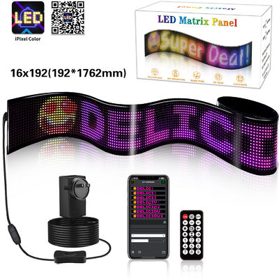 صفحه نمایش صفحه نمایش متریکس انعطاف پذیر USB 5V 16*192 اندازه پیکسل برای کاربردهای متنوع