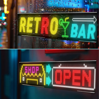 صفحه نمایش انعطاف پذیر LED با روشنایی بالا 3500 نیت اتصال بلوتوث 1330x192mm