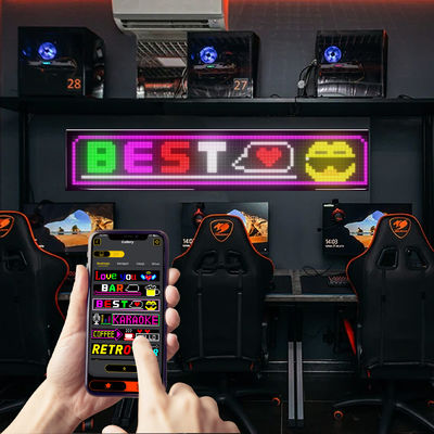 3500 نیت روشنایی LED صفحه انعطاف پذیر با 16*144 پیکسل اندازه ماتریس پنل APP کنترل / ریموت / بلوتوث